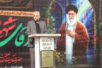 مراسم بدرقه ۱۱۵ کاروان از استان اردبیل برای تشییع رهبر شهید