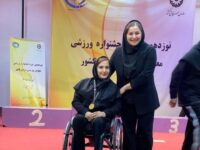 درخشش طلایی بانوی اردبیلی در مسابقات کشوری ویلچررانی بابلسر