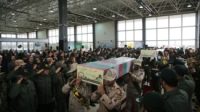 مراسم استقبال از پیکرهای مطهر ۹ شهید گمنام در اردبیل