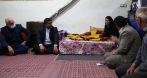 دیدار استاندار اردبیل با خانواده شهید مدافع امنیت