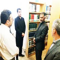 بازدید فرماندار اردبیل از روند عملیات بازسازی کتابخانه عمومی شهید مطهری اردبیل