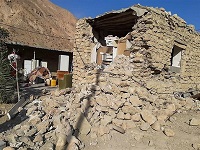 تصاویر/ خسارات زلزله در بخش فین – بندرعباس