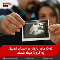 ۵۰۵مادر باردار در استان اردبیل به کرونا مبتلا شدند